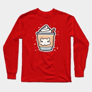 cute cup of Hot cup of coffee Long Sleeve T-Shirt